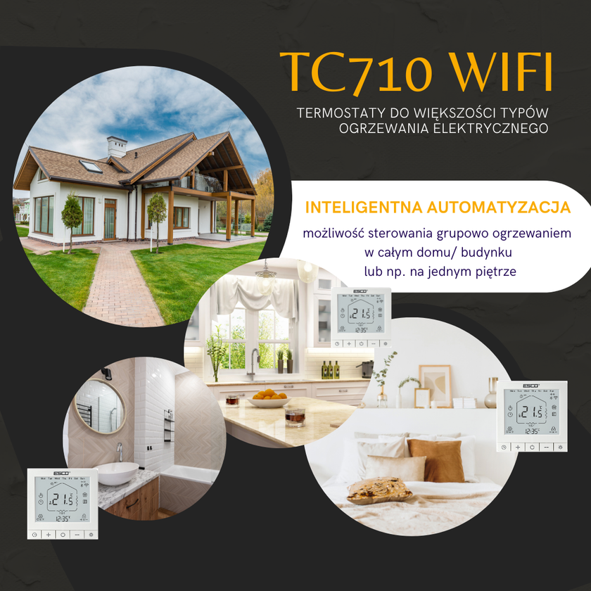 TC-710 WIFI - Termostat pokojowy