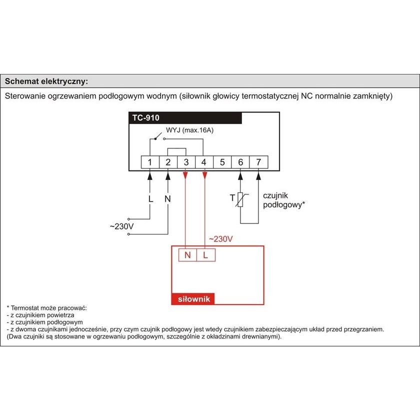 TC910+ Termostat pokojowy