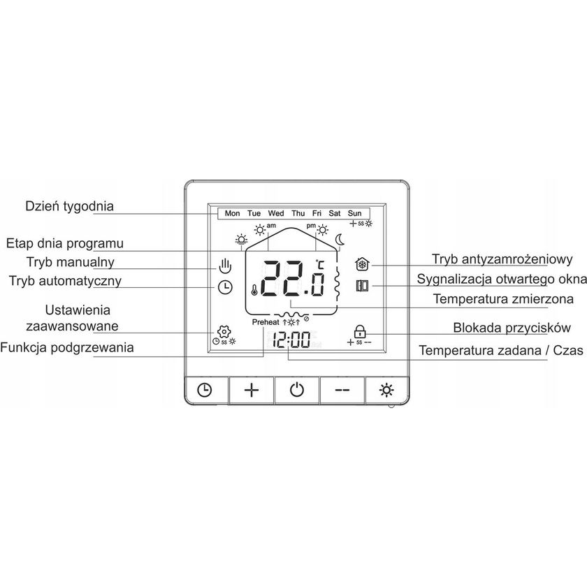 TC-710B - Termostat pokojowy