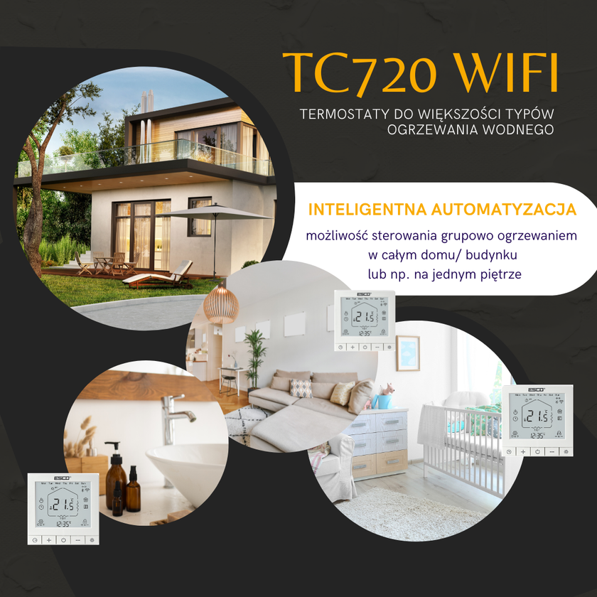 TC-720 WIFI - Termostat pokojowy