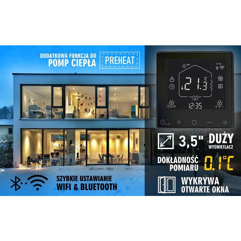 TC-720B WIFI - Termostat pokojowy