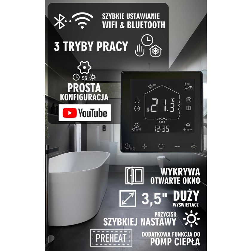 TC-710B WIFI - Termostat pokojowy